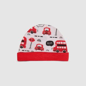 Baby Cap Unique Design Soft Comfortable Cotton Infant Clothing Accessory   Variation 2 - Red / Newborn