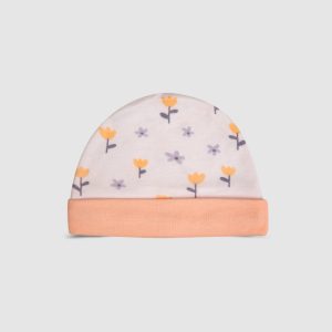Baby Cap Unique Design Soft Comfortable Cotton Infant Clothing Accessory   Variation 9 - Peach / Newborn
