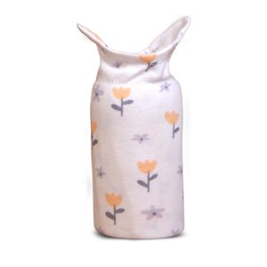 Floral Pattern Bottle Holder - White / Newborn