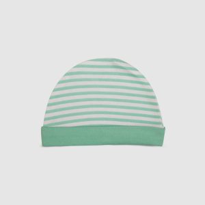 Baby Cap Striped Cotton Soft Comfortable Newborn Infant Clothing Accessory - Green / Newborn