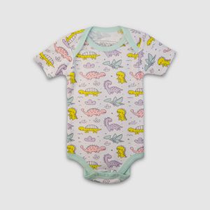 Dinosaur Adventure Baby Bodysuit Set - Green / Newborn
