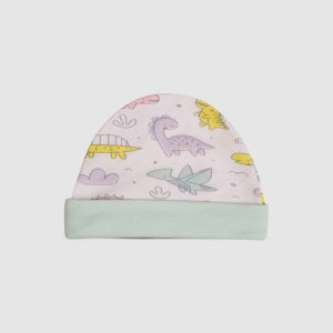Baby Cap Little Dino Pattern Adorable Cotton Comfortable Infant Accessory   Variation 3 - Blue / Newborn