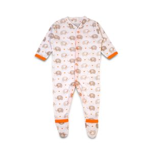Elephant and Striped Baby Rompers - Pack of 3 - Orange / Newbron