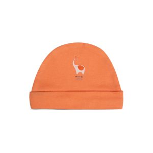 Baby Cap Dream Big Motivational Print Soft Comfortable Cotton Infant Accessory   Variation 1 - Orange / Newborn