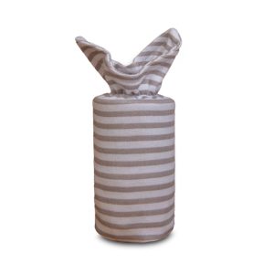 Neutral Stripe Bottle Holder - Beige / Newborn