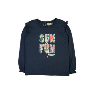 Navy Blue 'Sun & Fun Time' Shirt - Navy / 2-3 Years