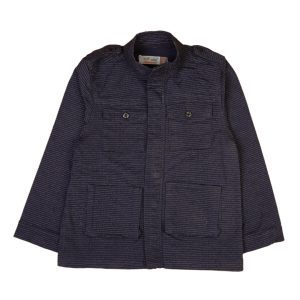Kids Utility Jacket - Navy Blue Striped - Navy / 2-3 Years