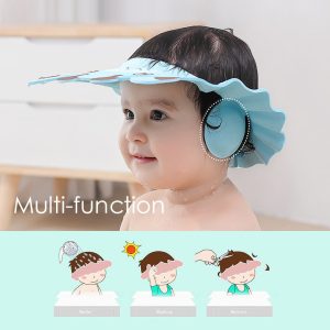 Baby Shower Caps Shampoo Cap Wash Hair Kids Bath Visor Hats Adjustable Shield Waterproof Ear Protection Eye Children Hats Infant - Pink / One Size