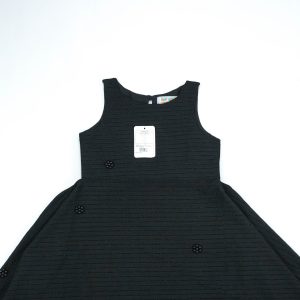 FROCK A-LINE SILHOUETTE BLACK TODDLER - 4-5 Years
