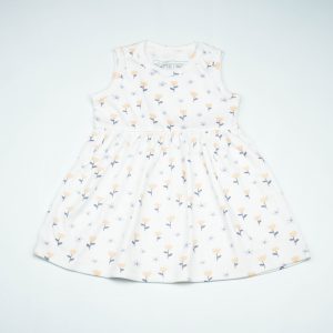 FROCK SLEVELESS WITH NET FLORAL INFANT - 0-3 Months
