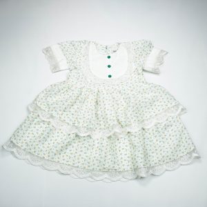 FROCK RETRO STYLE MULTI FLOWER TODDLER - 3-4 Years