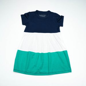 FROCK PANEL NAVY TODDLER - 12-18 Months