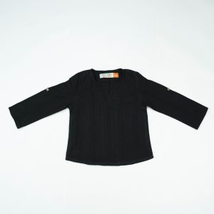 KURTI ROUND COLLAR BOYS BLACK INFANT - 12-18 Months