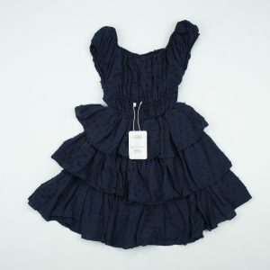 FROCK ELASTIC WASTE NAVY INFANT - 18-24 Months
