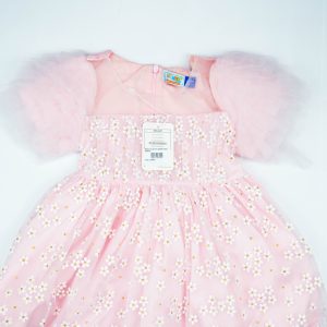FROCK PLATE SLEEVES PINK INFANT - 0-3 Months