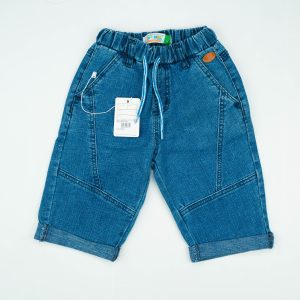DENIM BERMUDA  WITH DORI MID WASH INFANT - 0-3 Months, Blue