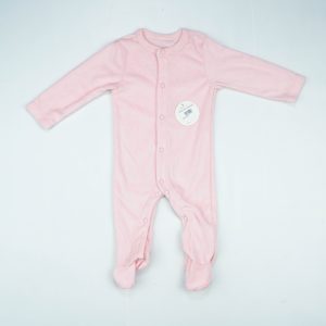 ROMPER TERRY PINK INFANT - New Born