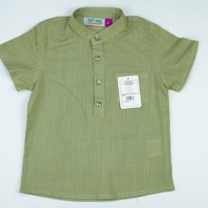 SHIRT KURTI BOYS BROWN TODDLER - 3-4 Years
