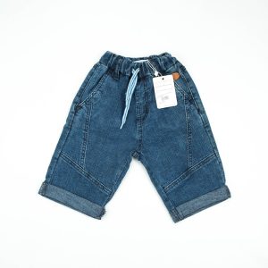 DENIM BERMUDA  WITH DORI BLUE INFANT - 3-4 Years