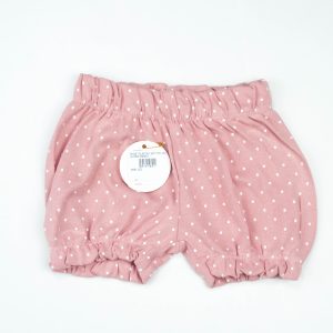SHORT ELASTAIC BOTTOM GIRLS PINK INFANT - 0-3 Months