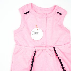 JUMPSUIT PINK WITH LACE INFANT - New Born