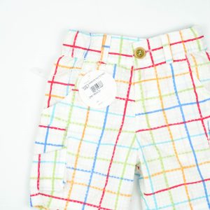 SHORTS WOOVEN MULTI CHECK INFANT - 12-18 Months