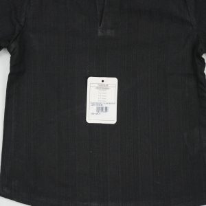 KURTI ROUND COLLAR BOYS BLACK TODDLER - 4-5 Years
