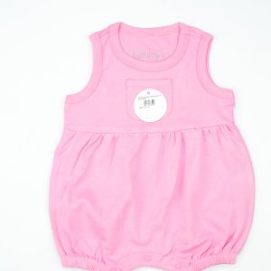 JUMPSUIT KANGROO POCKET PINK INFANT - New Born