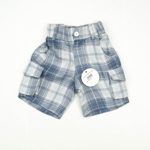 SHORTS WOOVEN BLUE INFANT - 12-18 Months