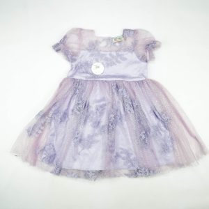 FROCK WITH NET SLEEVES LILAC TODDLER - 2-3 Years