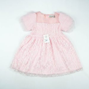 FROCK PLATE SLEEVES PINK TODDLER - 2-3 Years