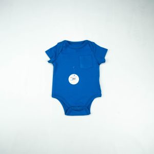 BODYSUIT FRONT POCKET NAVY INFANT - New Born