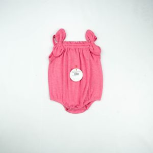 BODYSUIT SLEEVELESS RED WITH BOW INFANT - New Born