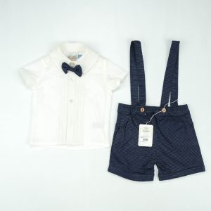 SUIT 2PC GALLACE BELT BLUE INFANT - 3-6 Months