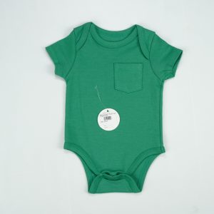 BODYSUIT FRONT POCKET DARK GREEN INFANT - New Born