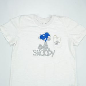 T SHIRT BLACK SNOOPY OFF WHITE TODDLER - 7-8 Years