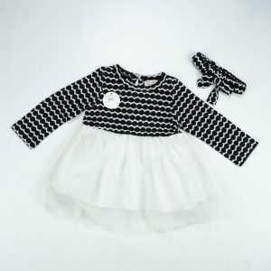FROCK NECK BODY WHITE TODDLER - 12-18 Months