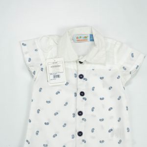 SHIRT CUT & SEW BOYS BLUE MOTIF INFANT - 12-18 Months