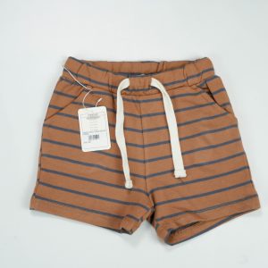 SHORTS DRAW STRING BROWN STRIPES - New Born