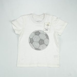 T SHIRT FOOTBALL WHITE TODDLER - 2-3 Years