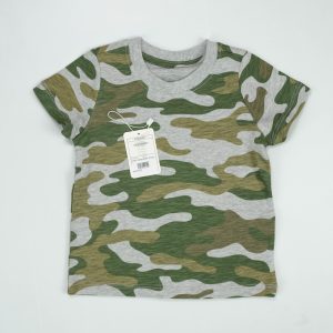 T SHIRT CAMO GREEN TODDLER - 0-3 Months