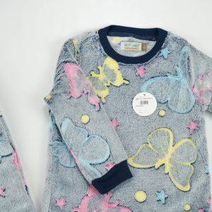 NIGHT SUIT FLEECES GREY MULTI - 2-3 Years