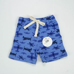 SHORTS PLANE BLUE INFANT - 0-3 Months