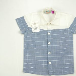 SHIRT CUT & SEW BOYS BLUE STRIPES TODDLER - 3-4 Years