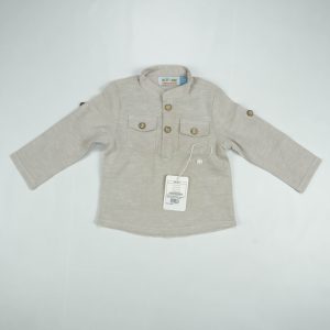 SHIRT KURTA FRONT POCKET BOYS OFF WHITE INFANT - 0-3 Months