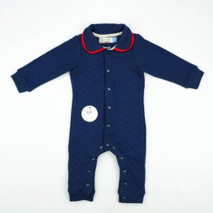 ROMPER QUILTED NAVY INFANT - 0-3 Months