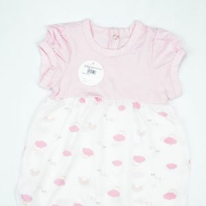 JUMPSUIT CONTRAS BOTTOM PINK INFANT - 0-3 Months