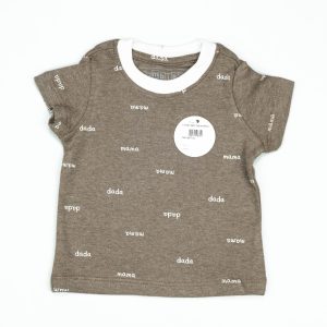 T-SHIRT GREY DADA INFANT - 0-3 Months