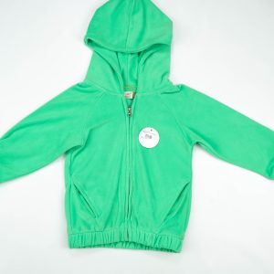 HOODIE BOTTOM RIB GREEN TODDLER - 4-5 Years