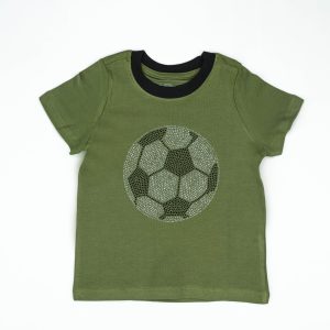 T SHIRT FOOTBALL GREEN TODDLER - 2-3 Years